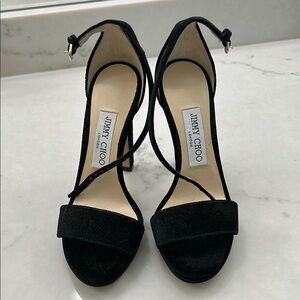 Jimmy Choo Black Strappy Heels